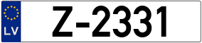 Trailer License Plate