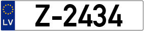 Trailer License Plate