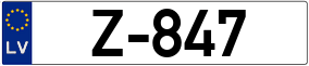 Trailer License Plate