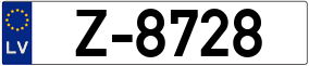 Trailer License Plate