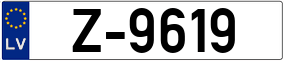 Trailer License Plate