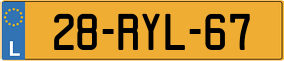 Truck License Plate