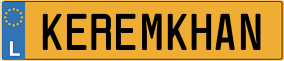 Truck License Plate