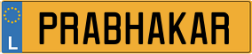Truck License Plate