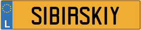 Trailer License Plate