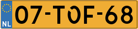 Truck License Plate