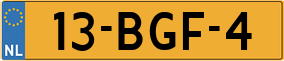 Truck License Plate