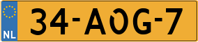 Truck License Plate