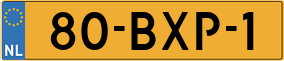 Truck License Plate