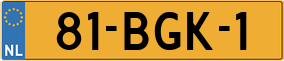 Truck License Plate