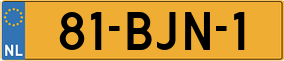 Truck License Plate