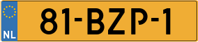 Truck License Plate