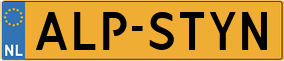Truck License Plate