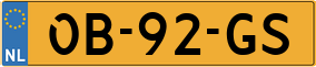 Trailer License Plate