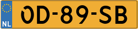 Trailer License Plate