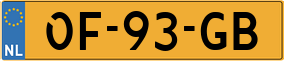 Trailer License Plate