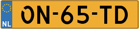 Trailer License Plate