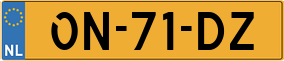 Trailer License Plate