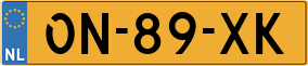 Trailer License Plate