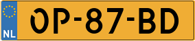 Trailer License Plate