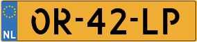 Trailer License Plate