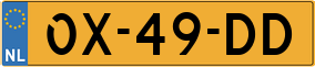 Trailer License Plate