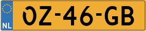 Trailer License Plate