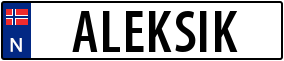Truck License Plate