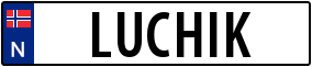 Truck License Plate