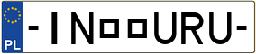Truck License Plate
