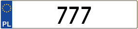 Truck License Plate