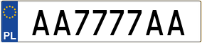Truck License Plate