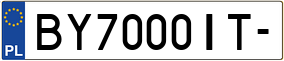 Truck License Plate