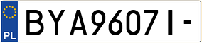 Trailer License Plate