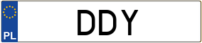 Truck License Plate