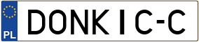 Truck License Plate
