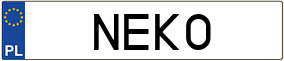 Truck License Plate