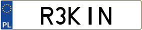 Truck License Plate