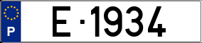 Trailer License Plate