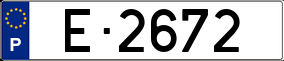 Trailer License Plate