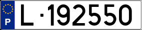 Trailer License Plate