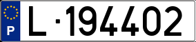 Trailer License Plate