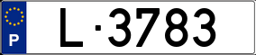 Trailer License Plate
