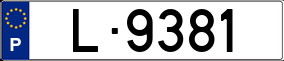 Trailer License Plate