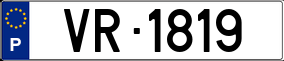 Trailer License Plate