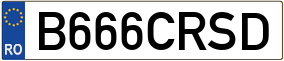 Truck License Plate