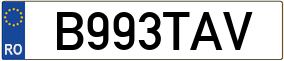 Truck License Plate