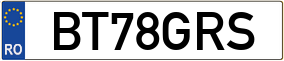 Truck License Plate