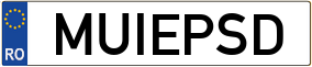 Truck License Plate
