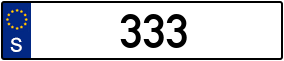 Truck License Plate